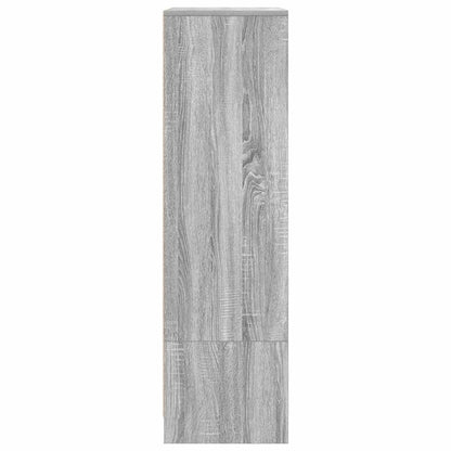 Cabinet with Drawer Grey Sonoma 55.5x34x119.5 cm Engineered Wood