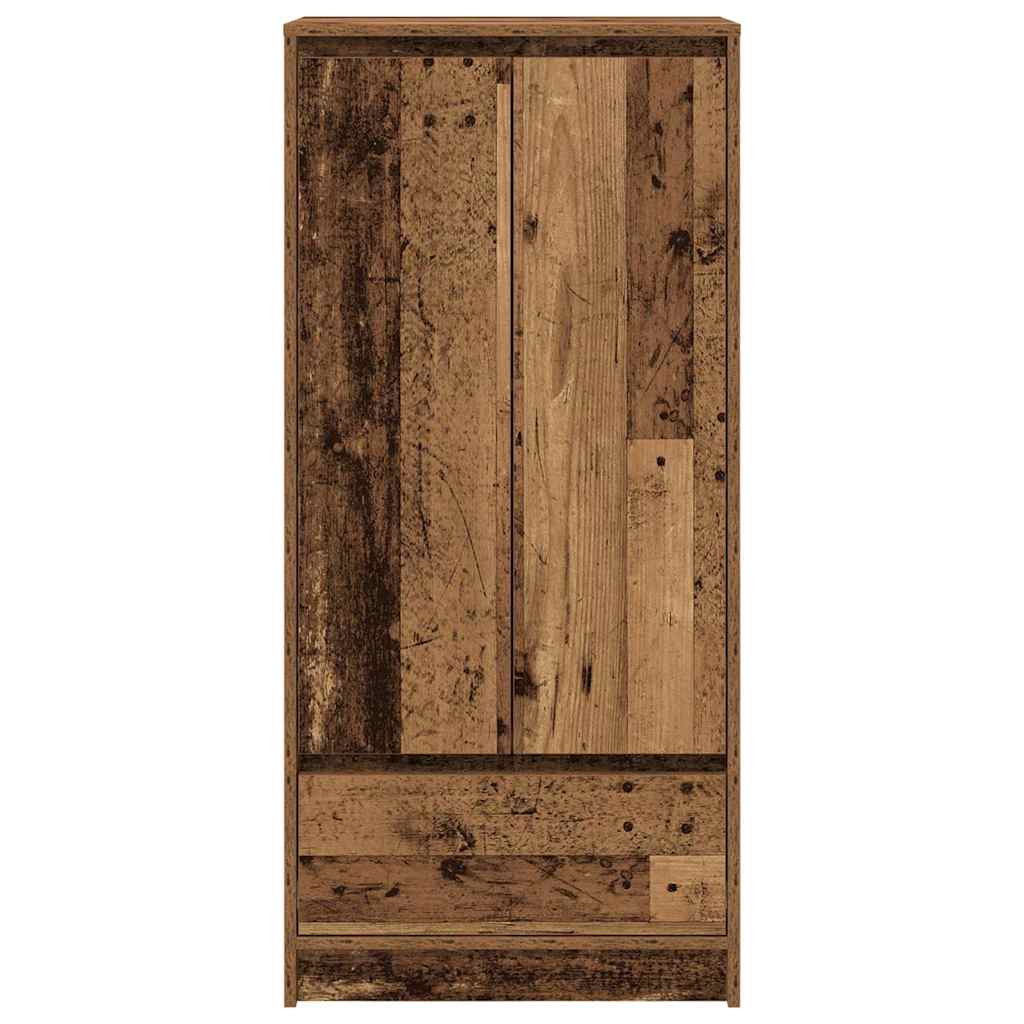 Cabinet with Drawer Old Wood 55.5x34x119.5 cm Engineered Wood