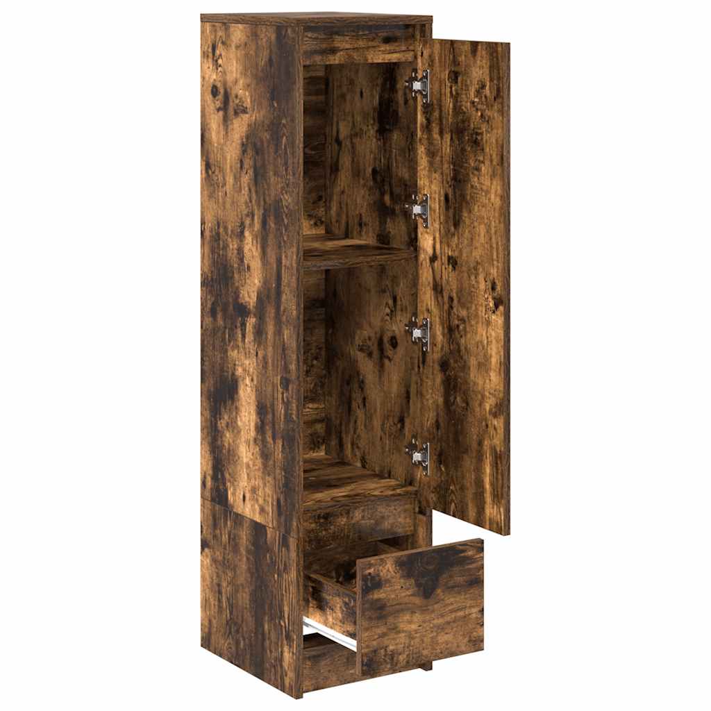 Highboard Smoked Oak 29.5x34x119.5 cm Engineered Wood