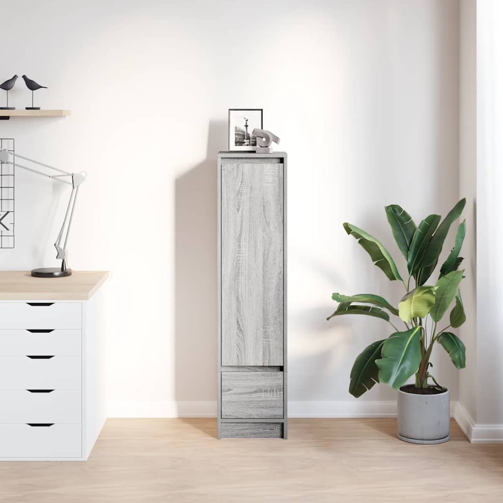 Highboard Grey Sonoma 29.5x34x119.5 cm Engineered Wood