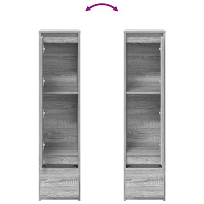 Highboard Grey Sonoma 29.5x34x119.5 cm Engineered Wood