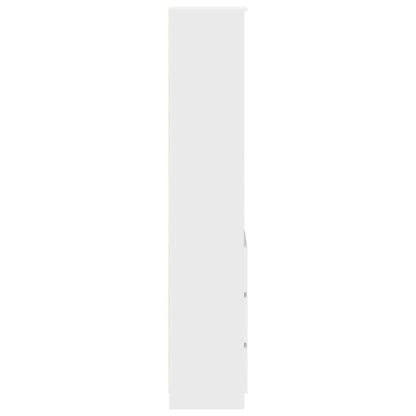 Highboard White 37.5x35x180 cm Engineered Wood