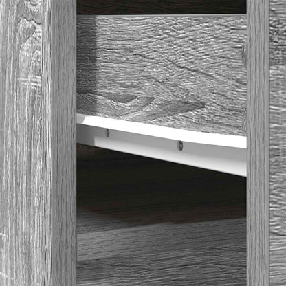 Highboard Grey Sonoma 37.5x35x180 cm Engineered Wood