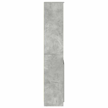 Highboard Concrete Grey 37.5x35x180 cm Engineered Wood