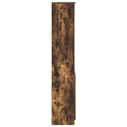 Highboard Smoked Oak 37.5x35x180 cm Engineered Wood