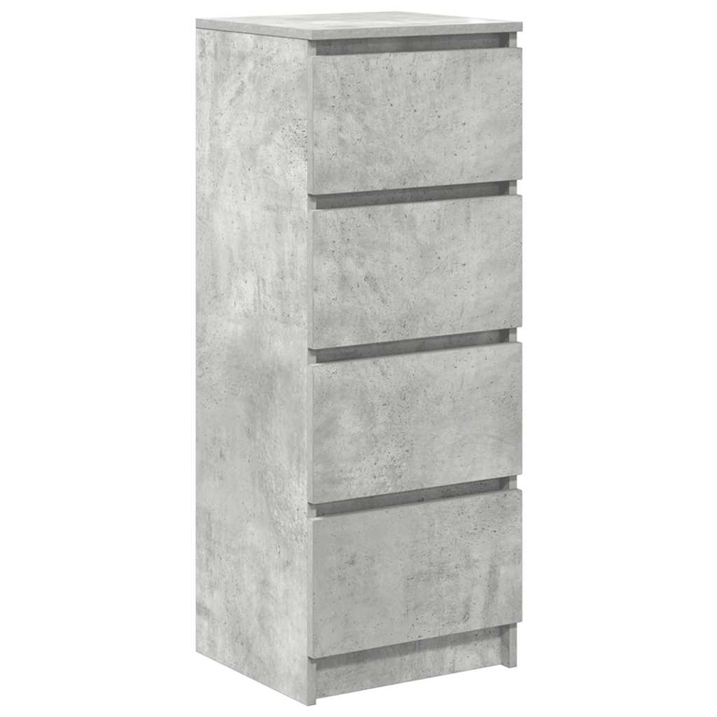 Sideboard Concrete Grey 37.5x35x99 cm Engineered Wood