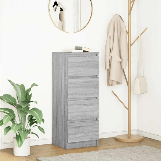 Sideboard Grey Sonoma 37.5x35x99 cm Engineered Wood