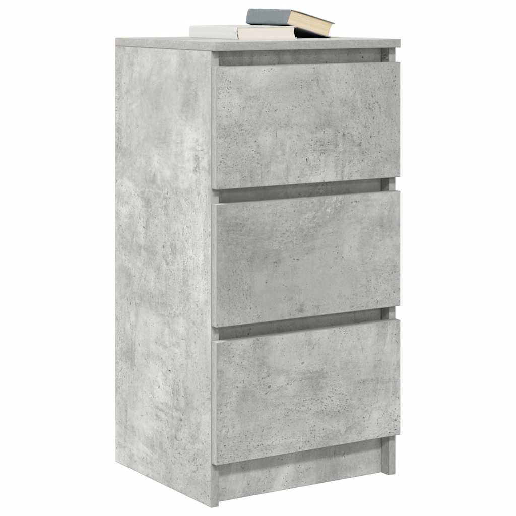 Sideboard Concrete Grey 37.5x35x76 cm Engineered Wood