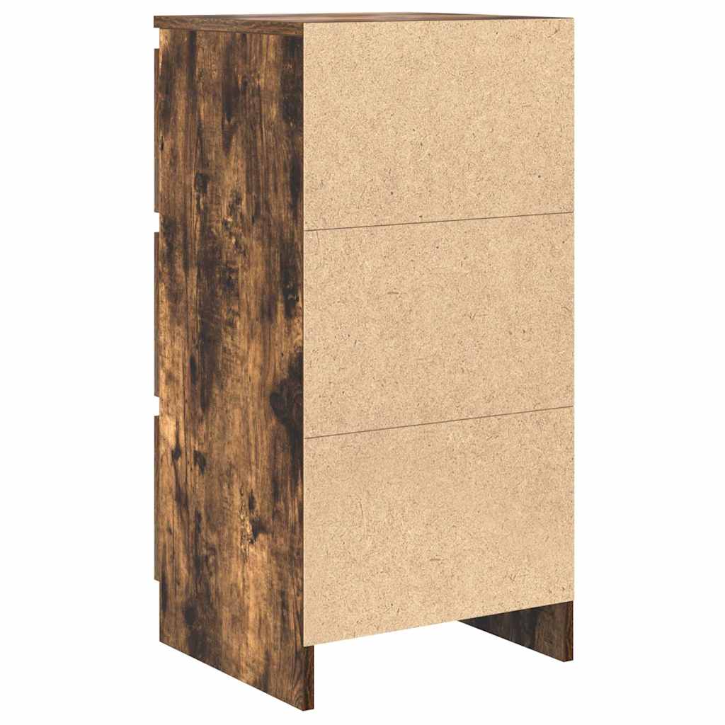Sideboard Smoked Oak 37.5x35x76 cm Engineered Wood