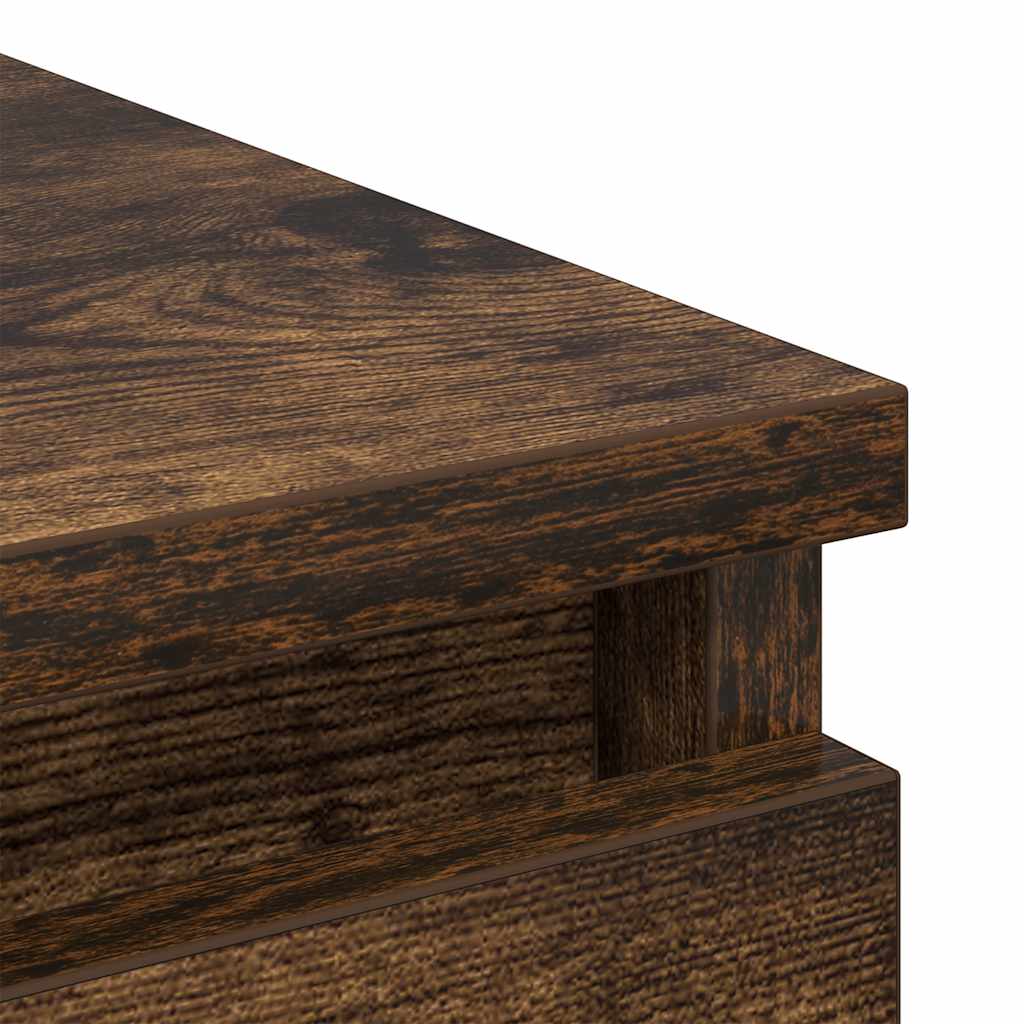 Sideboard Smoked Oak 37.5x35x76 cm Engineered Wood