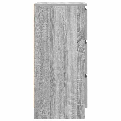 Sideboard Grey Sonoma 37.5x35x76 cm Engineered Wood
