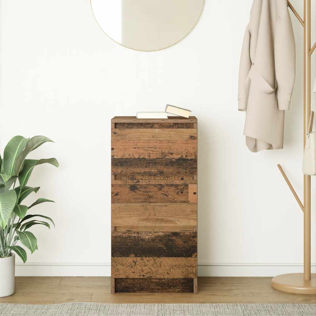 Sideboard Old Wood 37.5x35x76 cm Engineered Wood