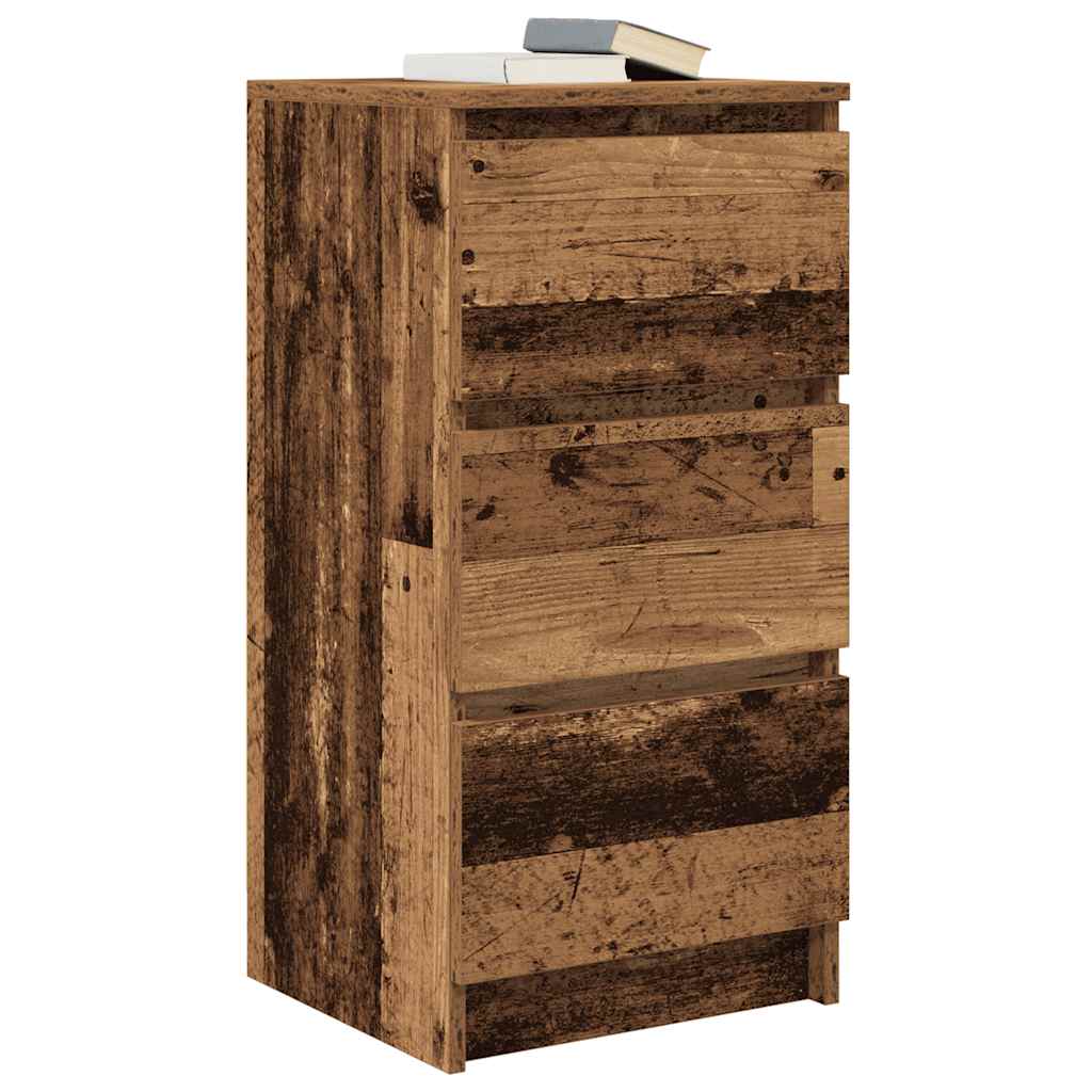 Sideboard Old Wood 37.5x35x76 cm Engineered Wood