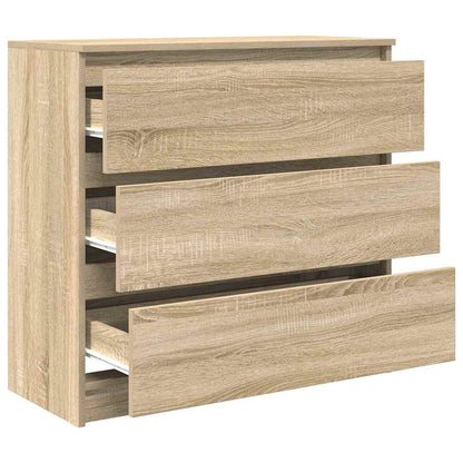Sideboard Sonoma Oak 80x35x76 cm Engineered Wood