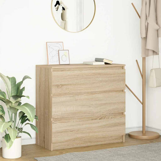 Sideboard Sonoma Oak 80x35x76 cm Engineered Wood