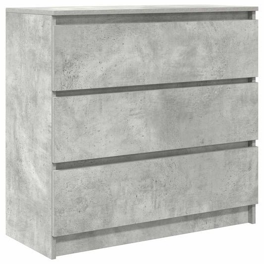 Sideboard Concrete Grey 80x35x76 cm Engineered Wood