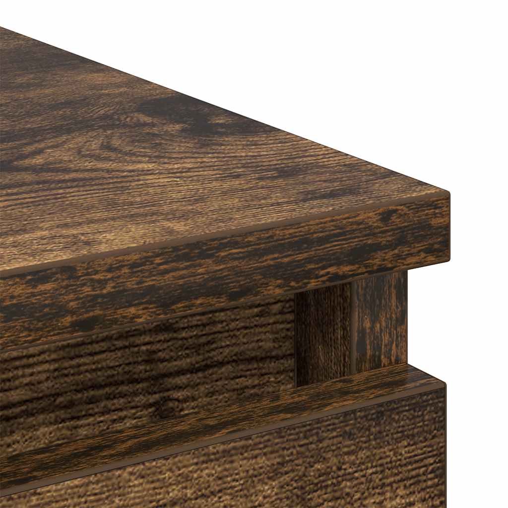 Sideboard Smoked Oak 80x35x76 cm Engineered Wood