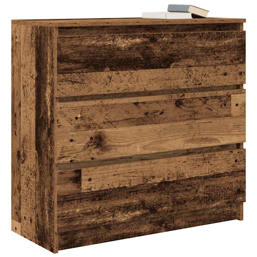 Sideboard Old Wood 80x35x76 cm Engineered Wood