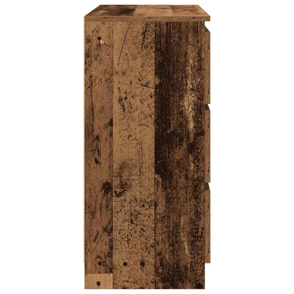 Sideboard Old Wood 80x35x76 cm Engineered Wood