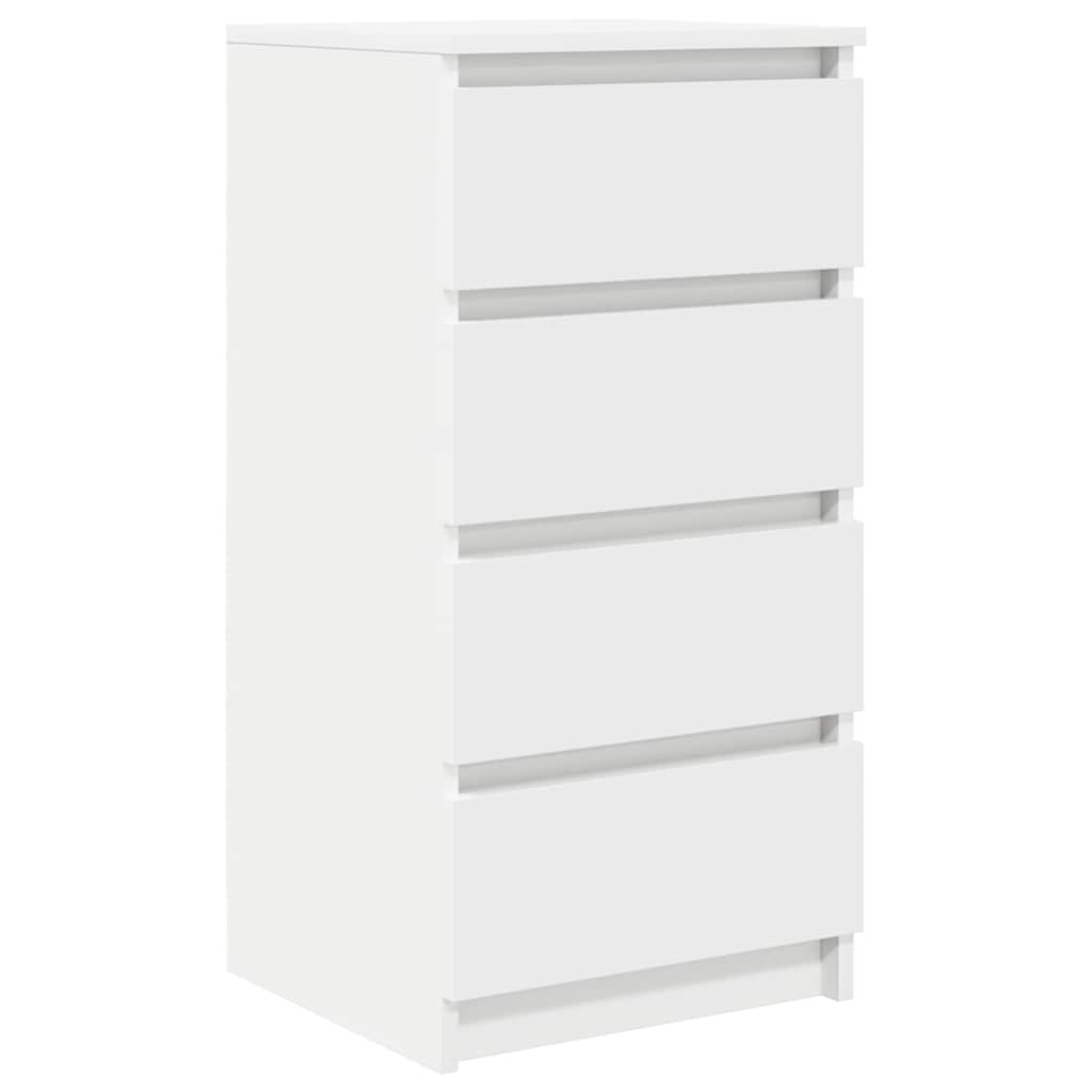 Sideboard White 37.5x35x76 cm Engineered Wood