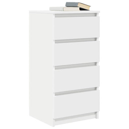 Sideboard White 37.5x35x76 cm Engineered Wood