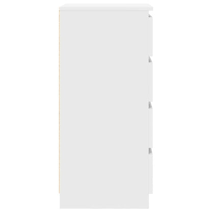 Sideboard White 37.5x35x76 cm Engineered Wood