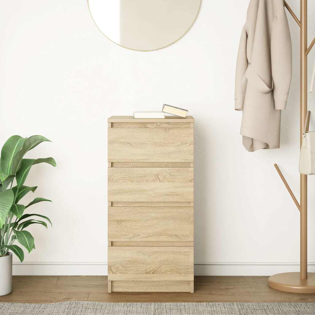 Sideboard Sonoma Oak 37.5x35x76 cm Engineered Wood