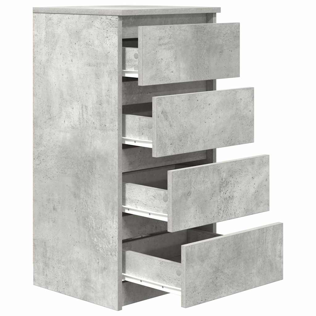 Sideboard Concrete Grey 37.5x35x76 cm Engineered Wood