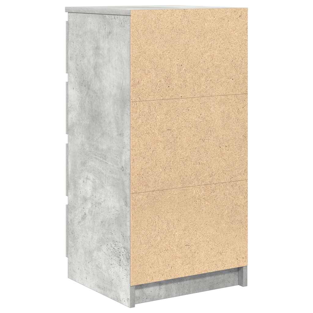 Sideboard Concrete Grey 37.5x35x76 cm Engineered Wood