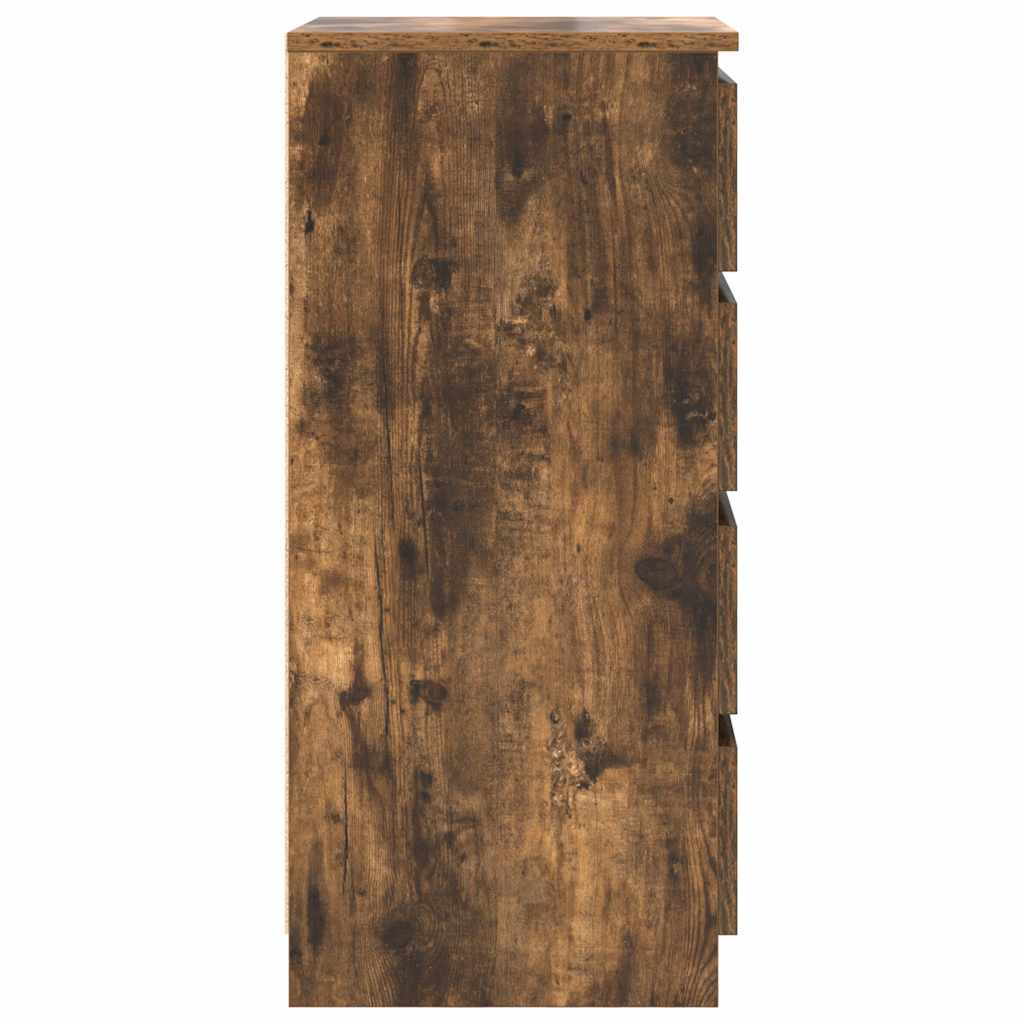 Sideboard Smoked Oak 37.5x35x76 cm Engineered Wood