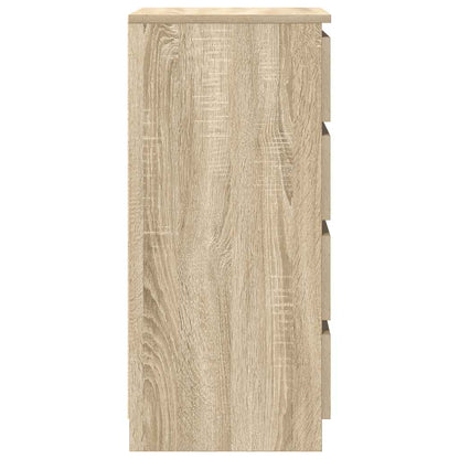 Sideboard with Drawers Sonoma Oak 37.5x35x99 cm Engineered Wood