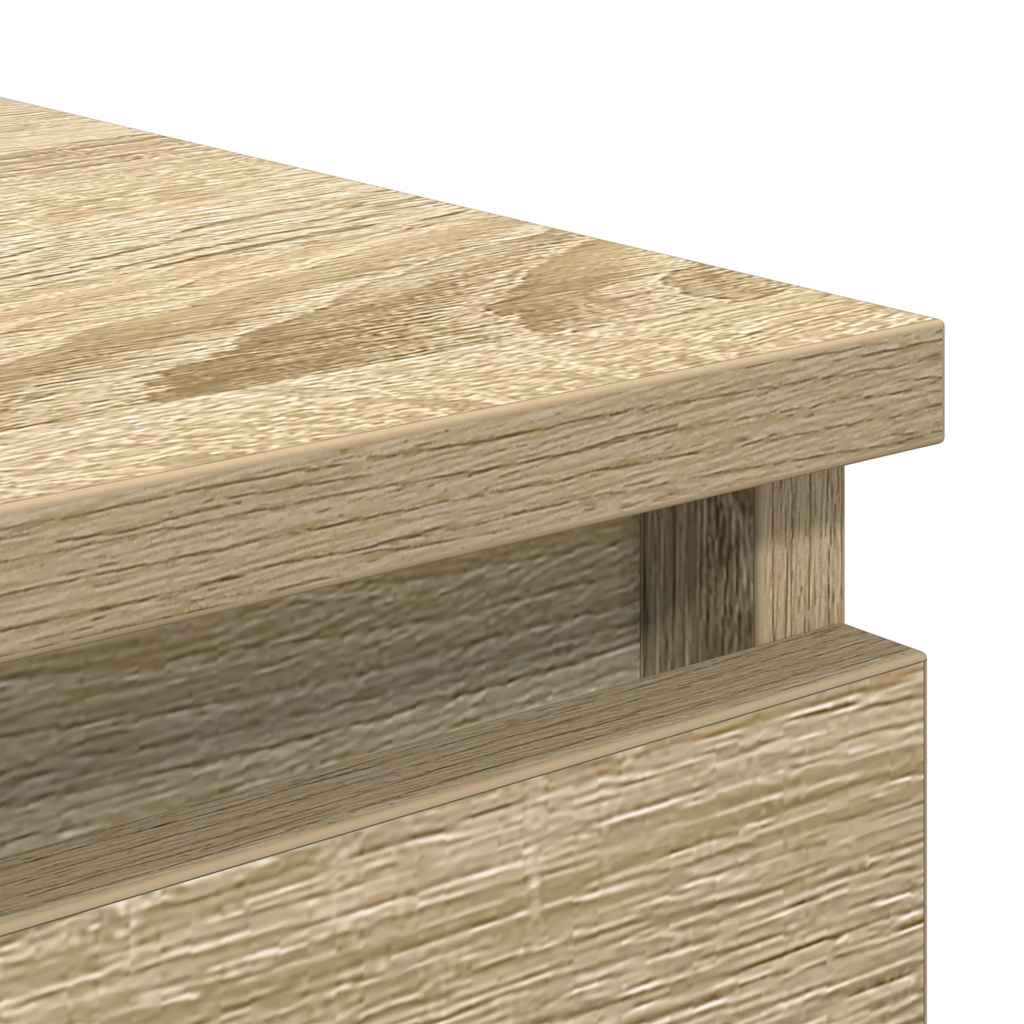 Sideboard with Drawers Sonoma Oak 37.5x35x99 cm Engineered Wood
