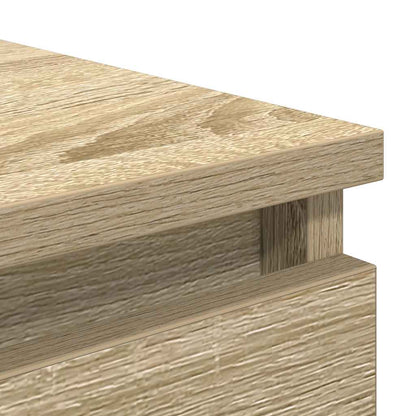 Sideboard with Drawers Sonoma Oak 37.5x35x99 cm Engineered Wood