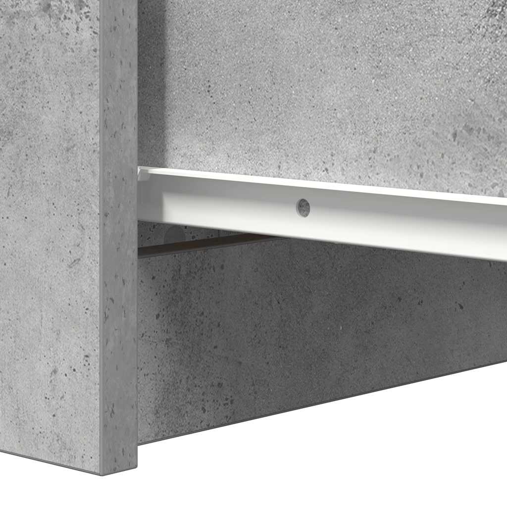 Sideboard with Drawers Concrete Grey 37.5x35x99 cm Engineered Wood
