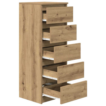 Sideboard with Drawers Artisan Oak 37.5x35x99 cm Engineered Wood