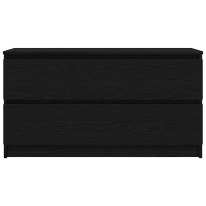 TV Cabinet Black 100x35x54 cm Engineered Wood