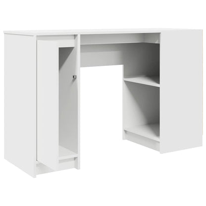 Desk White 120x42x76 cm Engineered Wood