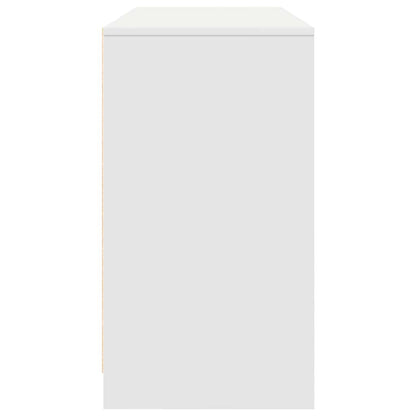 Desk White 120x42x76 cm Engineered Wood