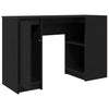 Desk Black Oak 120x42x76 cm Engineered Wood