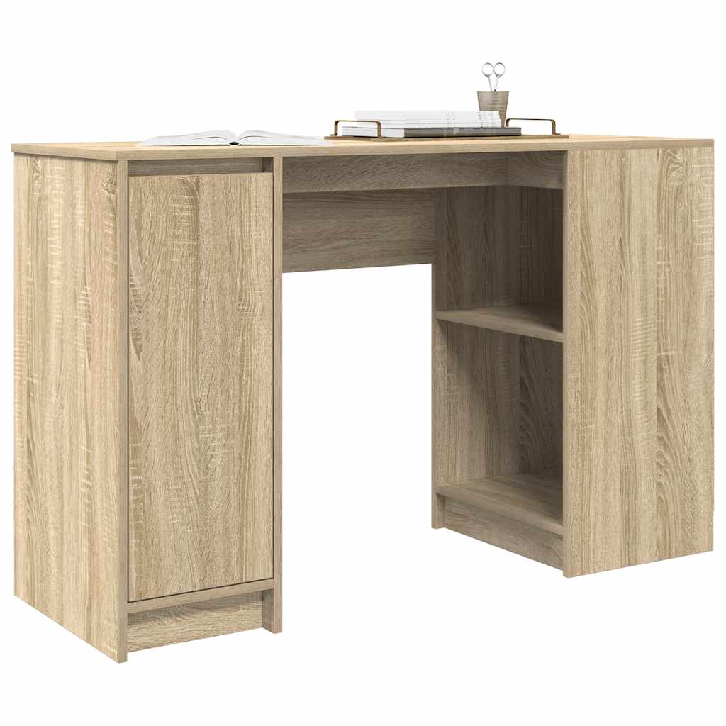 Desk Sonoma Oak 120x42x76 cm Engineered Wood