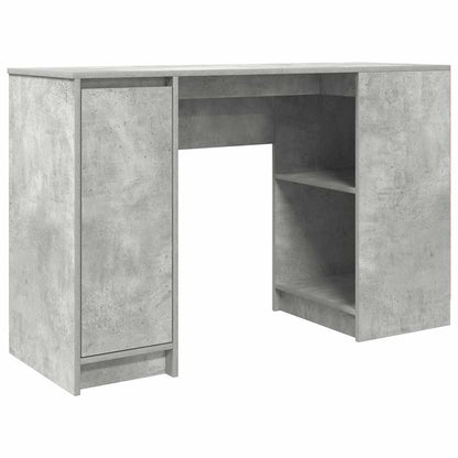 Desk Concrete Grey 120x42x76 cm Engineered Wood