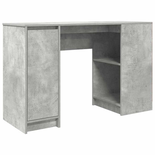 Desk Concrete Grey 120x42x76 cm Engineered Wood