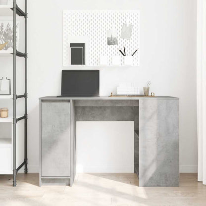 Desk Concrete Grey 120x42x76 cm Engineered Wood