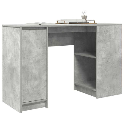 Desk Concrete Grey 120x42x76 cm Engineered Wood