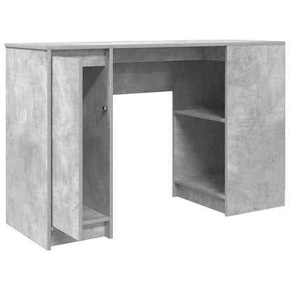 Desk Concrete Grey 120x42x76 cm Engineered Wood