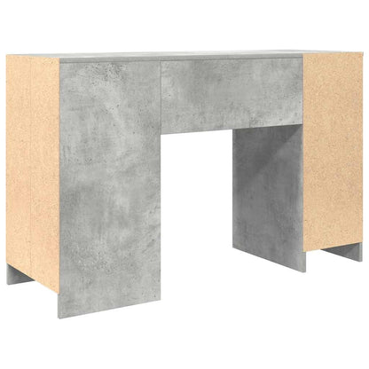 Desk Concrete Grey 120x42x76 cm Engineered Wood