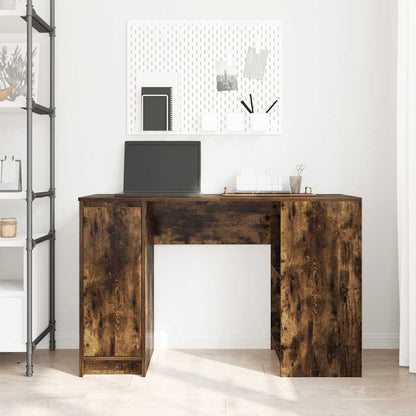 Desk Smoked Oak 120x42x76 cm Engineered Wood