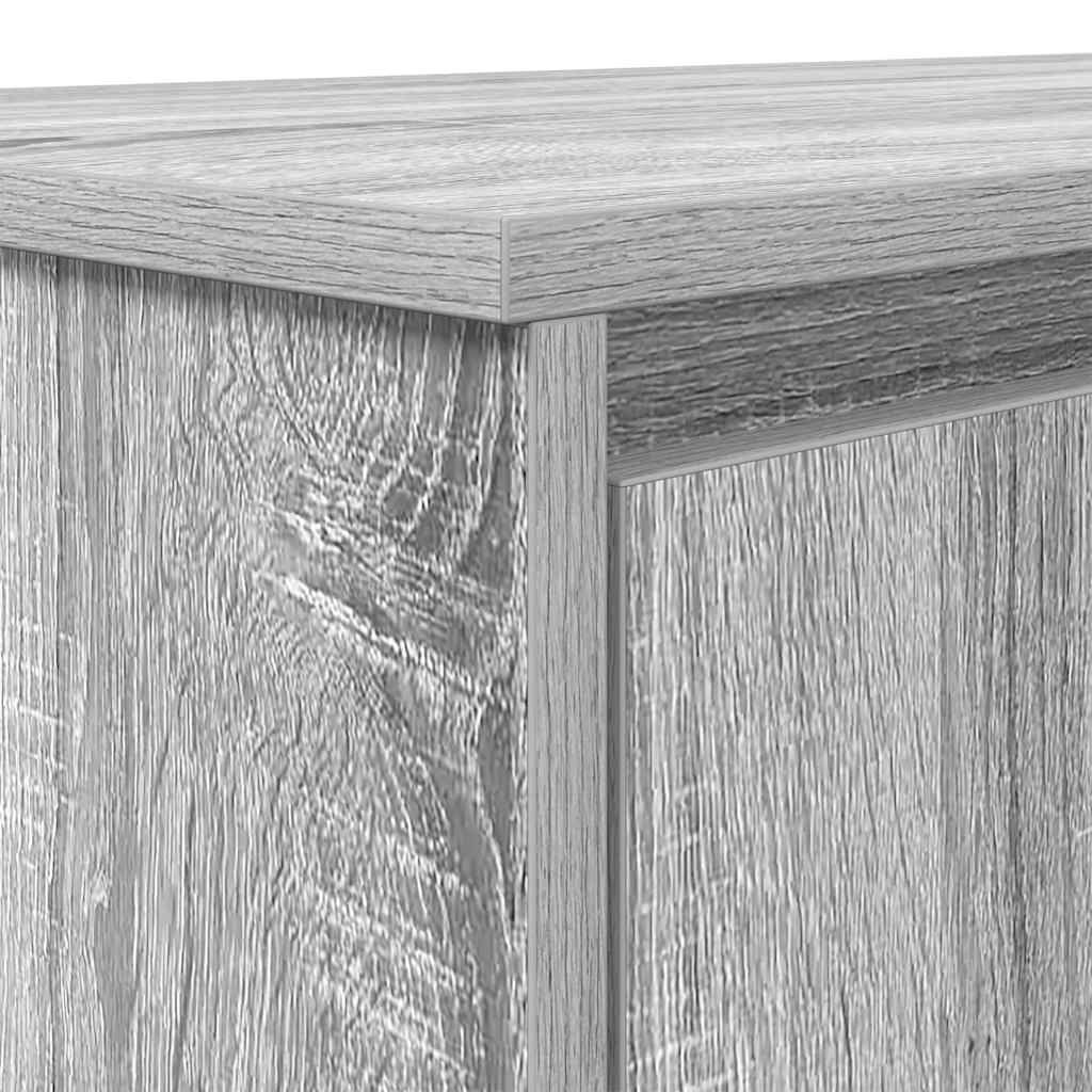 Desk Grey Sonoma 120x42x76 cm Engineered Wood