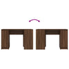 Desk Brown Oak 120x42x76 cm Engineered Wood