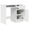 Desk White 86x49x76 cm Engineered Wood